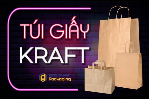 in túi giấy kraft có quai giá rẻ
